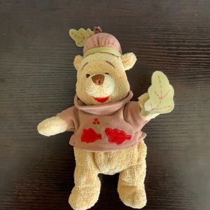 Winnie the Pooh Autumn Beanbag Plushie RARE